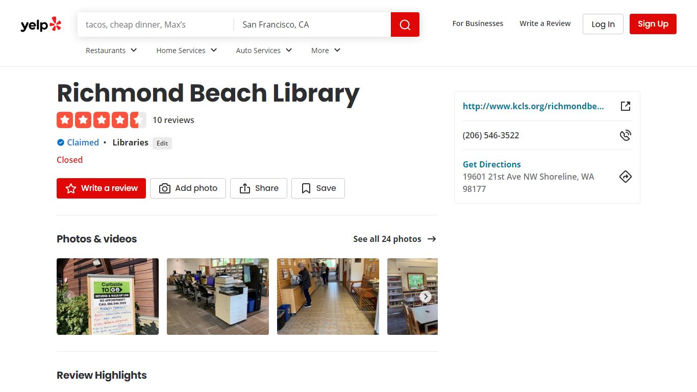 RICHMOND BEACH LIBRARY - 24 Photos & 10 Reviews - Yelp